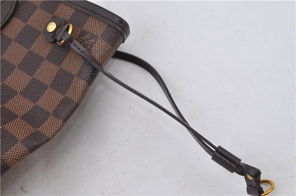Authentic Louis Vuitton Damier Neverfull PM Shoulder Tote Bag N51109 LV 6170E