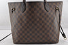 Authentic Louis Vuitton Damier Neverfull MM Shoulder Tote Bag N51105 LV 6185I