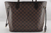 Authentic Louis Vuitton Damier Neverfull MM Shoulder Tote Bag N51105 LV 6185I