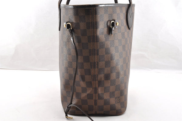 Authentic Louis Vuitton Damier Neverfull MM Shoulder Tote Bag N51105 LV 6185I