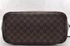 Authentic Louis Vuitton Damier Neverfull MM Shoulder Tote Bag N51105 LV 6185I