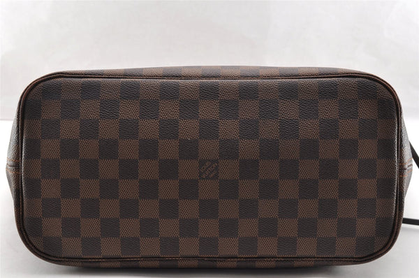 Authentic Louis Vuitton Damier Neverfull MM Shoulder Tote Bag N51105 LV 6185I