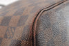 Authentic Louis Vuitton Damier Neverfull MM Shoulder Tote Bag N51105 LV 6185I