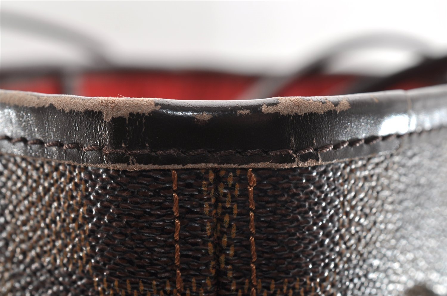 Authentic Louis Vuitton Damier Neverfull MM Shoulder Tote Bag N51105 LV 6185I