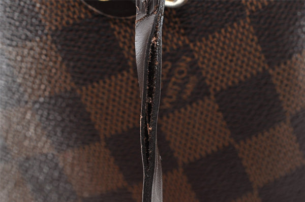 Authentic Louis Vuitton Damier Neverfull MM Shoulder Tote Bag N51105 LV 6185I