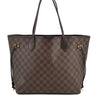 Authentic Louis Vuitton Damier Neverfull MM Shoulder Tote Bag N51105 LV 6212I