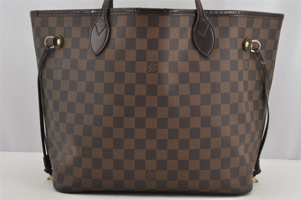 Authentic Louis Vuitton Damier Neverfull MM Shoulder Tote Bag N51105 LV 6212I
