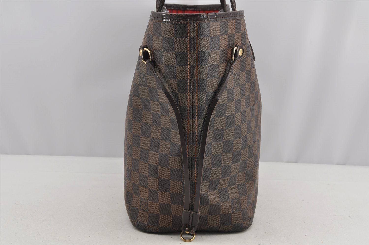 Authentic Louis Vuitton Damier Neverfull MM Shoulder Tote Bag N51105 LV 6212I