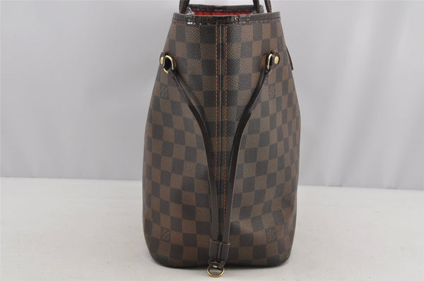 Authentic Louis Vuitton Damier Neverfull MM Shoulder Tote Bag N51105 LV 6212I