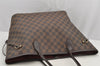 Authentic Louis Vuitton Damier Neverfull MM Shoulder Tote Bag N51105 LV 6212I