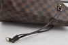 Authentic Louis Vuitton Damier Neverfull MM Shoulder Tote Bag N51105 LV 6212I