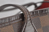 Authentic Louis Vuitton Damier Neverfull MM Shoulder Tote Bag N51105 LV 6212I