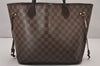 Authentic Louis Vuitton Damier Neverfull MM Shoulder Tote Bag N51105 LV 6251I