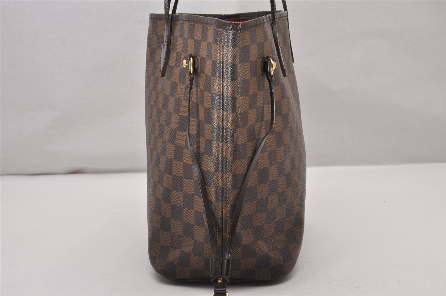 Authentic Louis Vuitton Damier Neverfull MM Shoulder Tote Bag N51105 LV 6251I