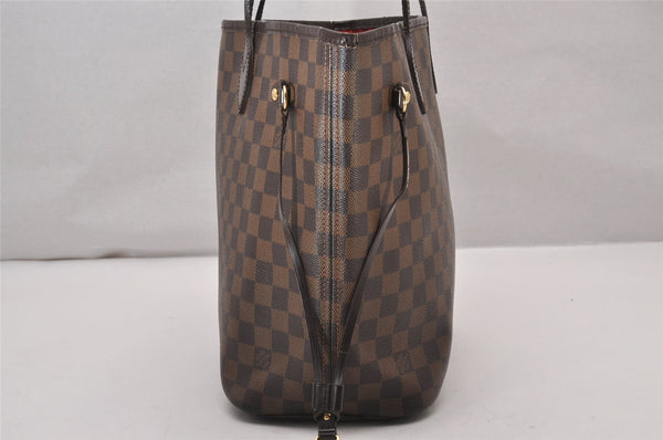 Authentic Louis Vuitton Damier Neverfull MM Shoulder Tote Bag N51105 LV 6251I