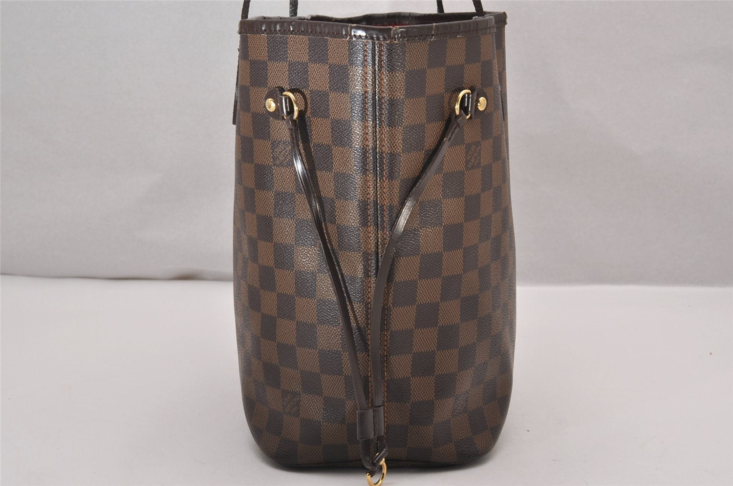 Authentic Louis Vuitton Damier Neverfull MM Shoulder Tote Bag N51105 LV 6251I