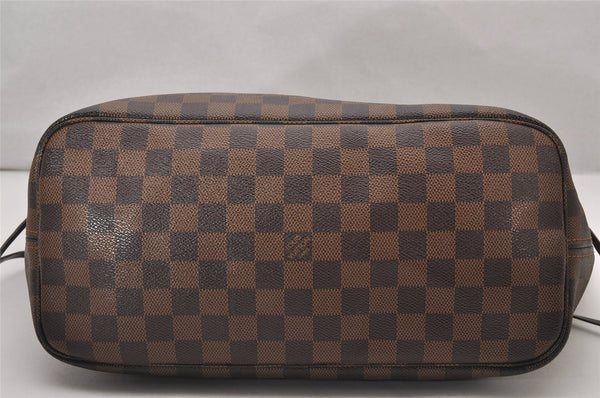 Authentic Louis Vuitton Damier Neverfull MM Shoulder Tote Bag N51105 LV 6251I