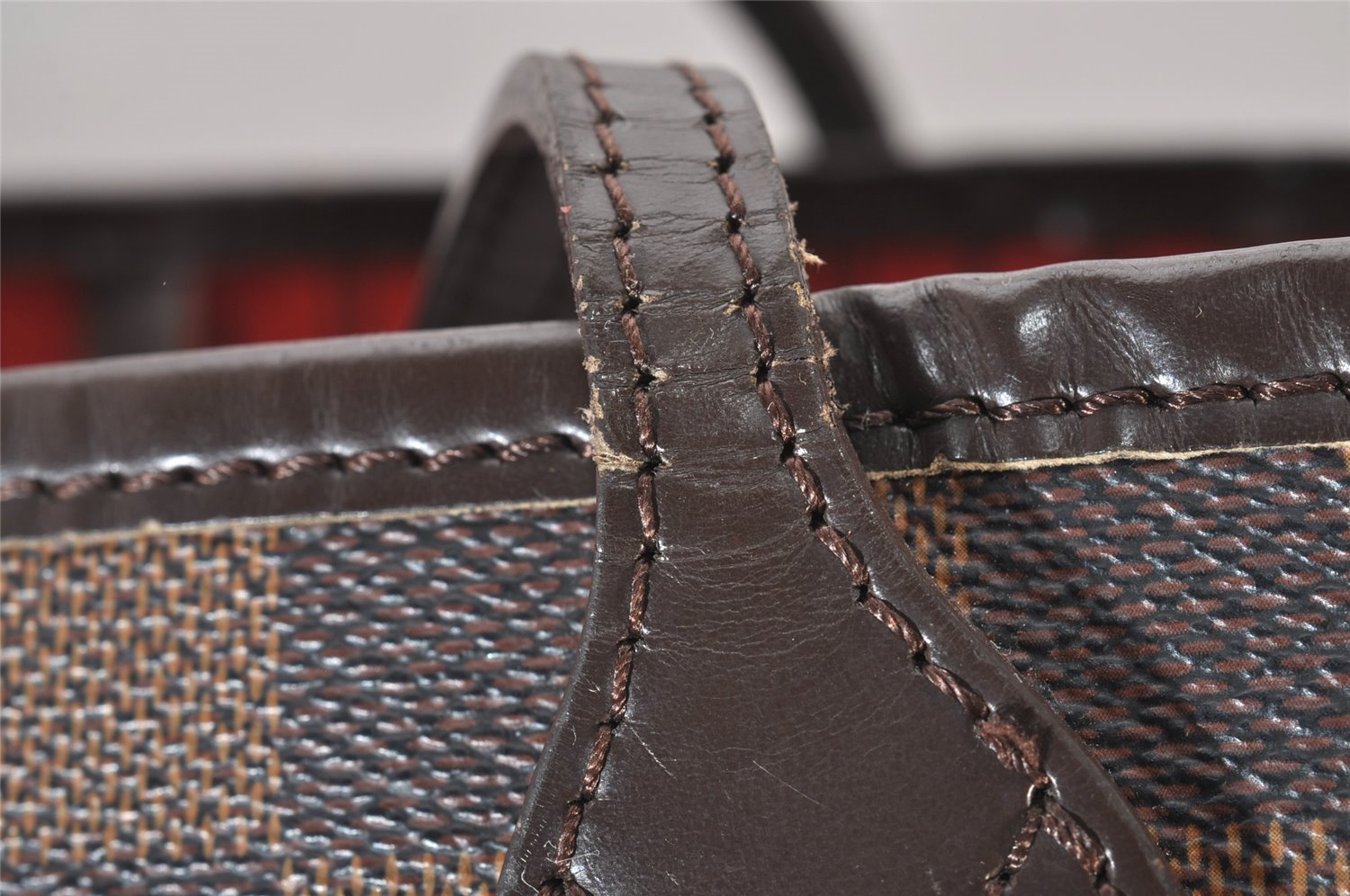 Authentic Louis Vuitton Damier Neverfull MM Shoulder Tote Bag N51105 LV 6251I