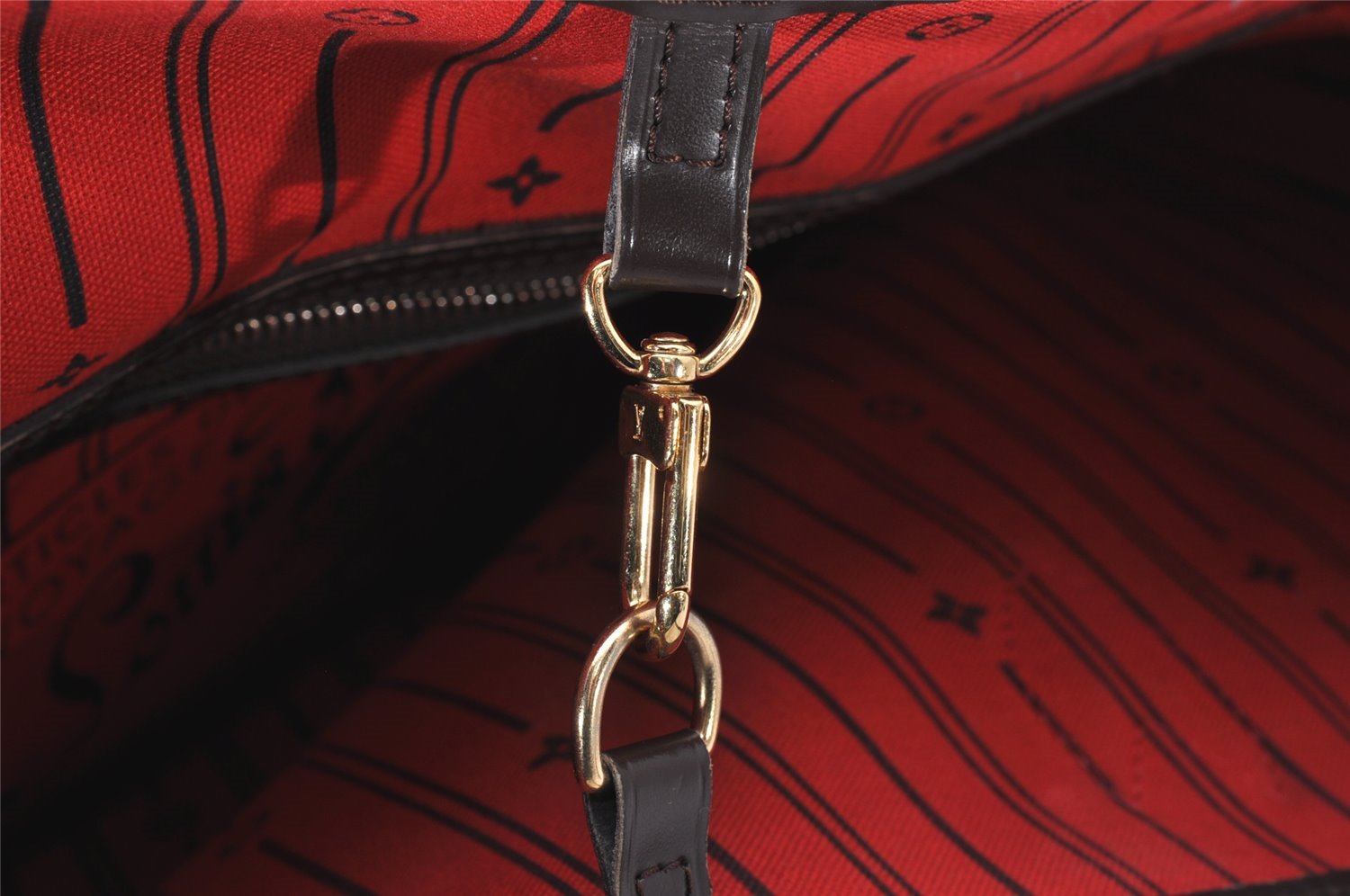 Authentic Louis Vuitton Damier Neverfull MM Shoulder Tote Bag N51105 LV 6251I