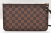Authentic Louis Vuitton Damier Neverfull Pouch Purse Clutch Bag LV 6290I