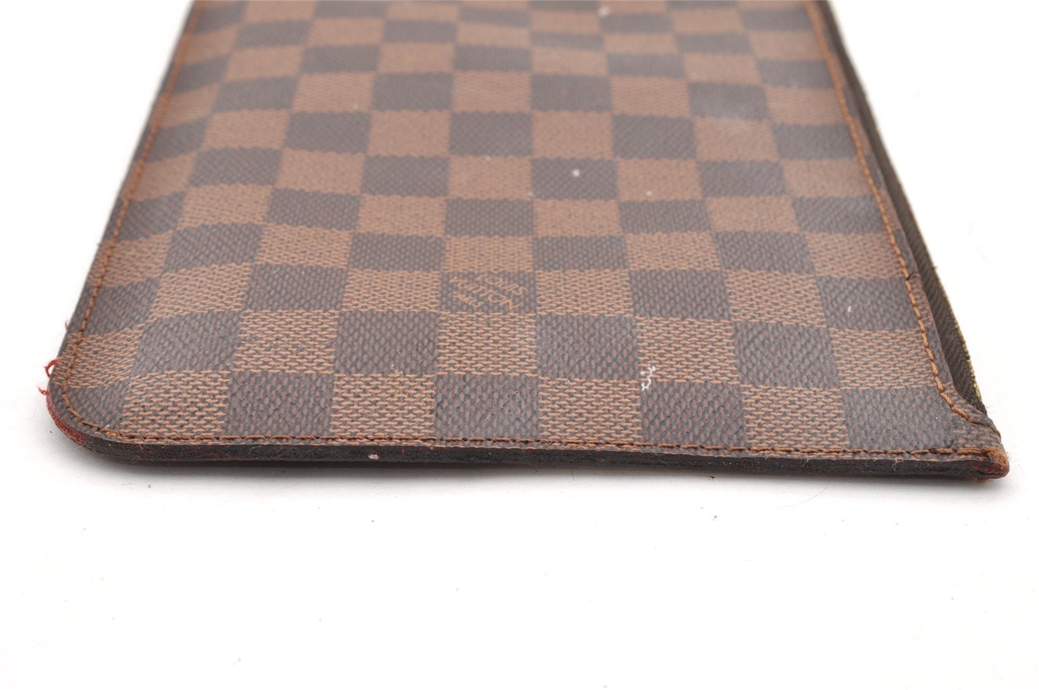 Authentic Louis Vuitton Damier Neverfull Pouch Purse Clutch Bag LV 6290I