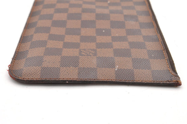Authentic Louis Vuitton Damier Neverfull Pouch Purse Clutch Bag LV 6290I