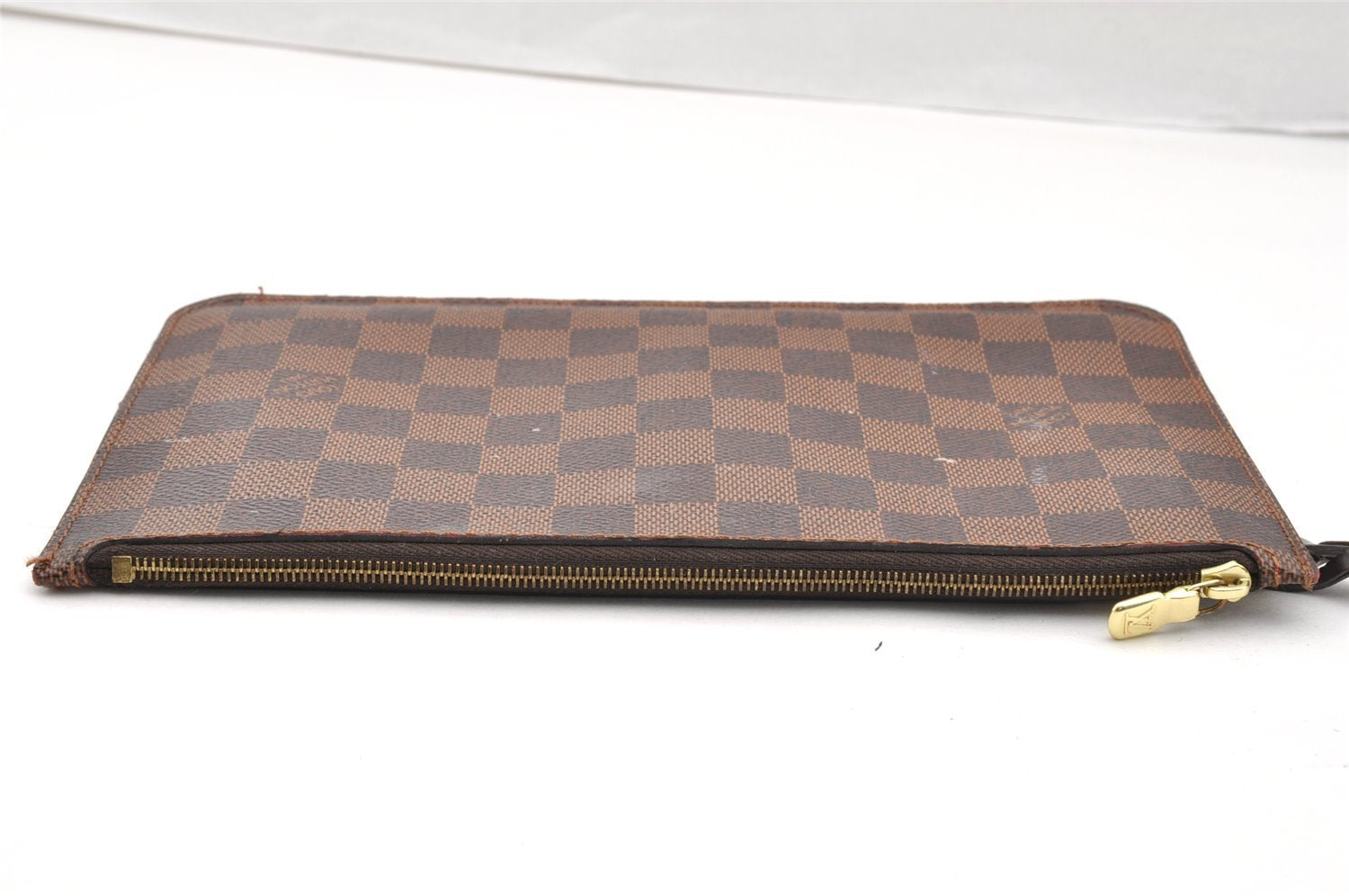 Authentic Louis Vuitton Damier Neverfull Pouch Purse Clutch Bag LV 6290I