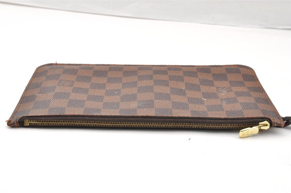 Authentic Louis Vuitton Damier Neverfull Pouch Purse Clutch Bag LV 6290I
