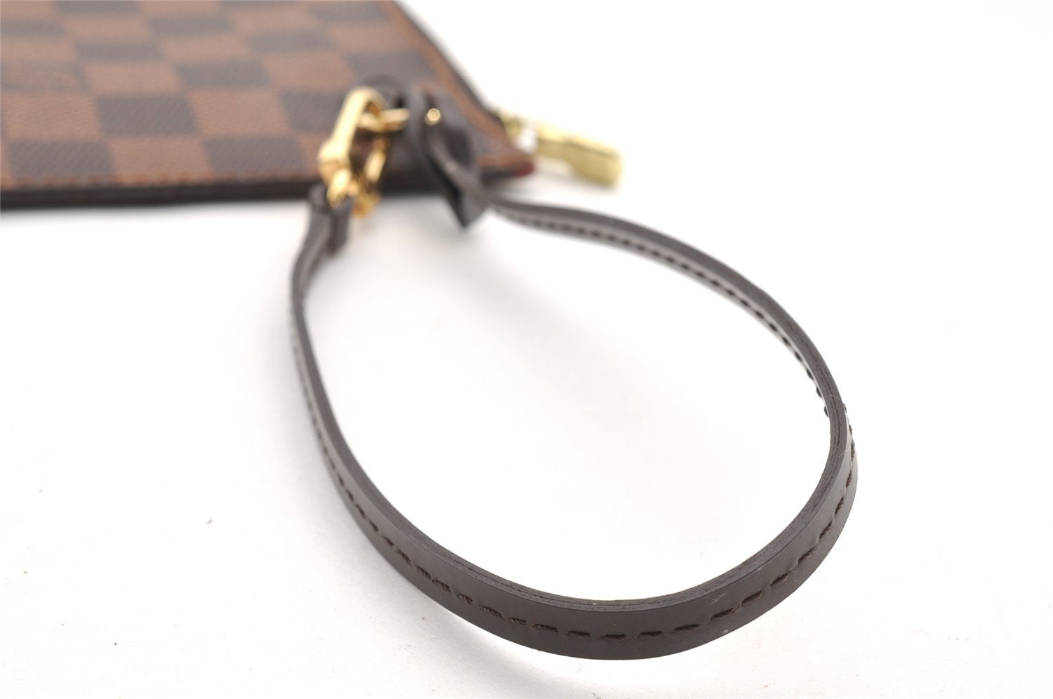 Authentic Louis Vuitton Damier Neverfull Pouch Purse Clutch Bag LV 6290I