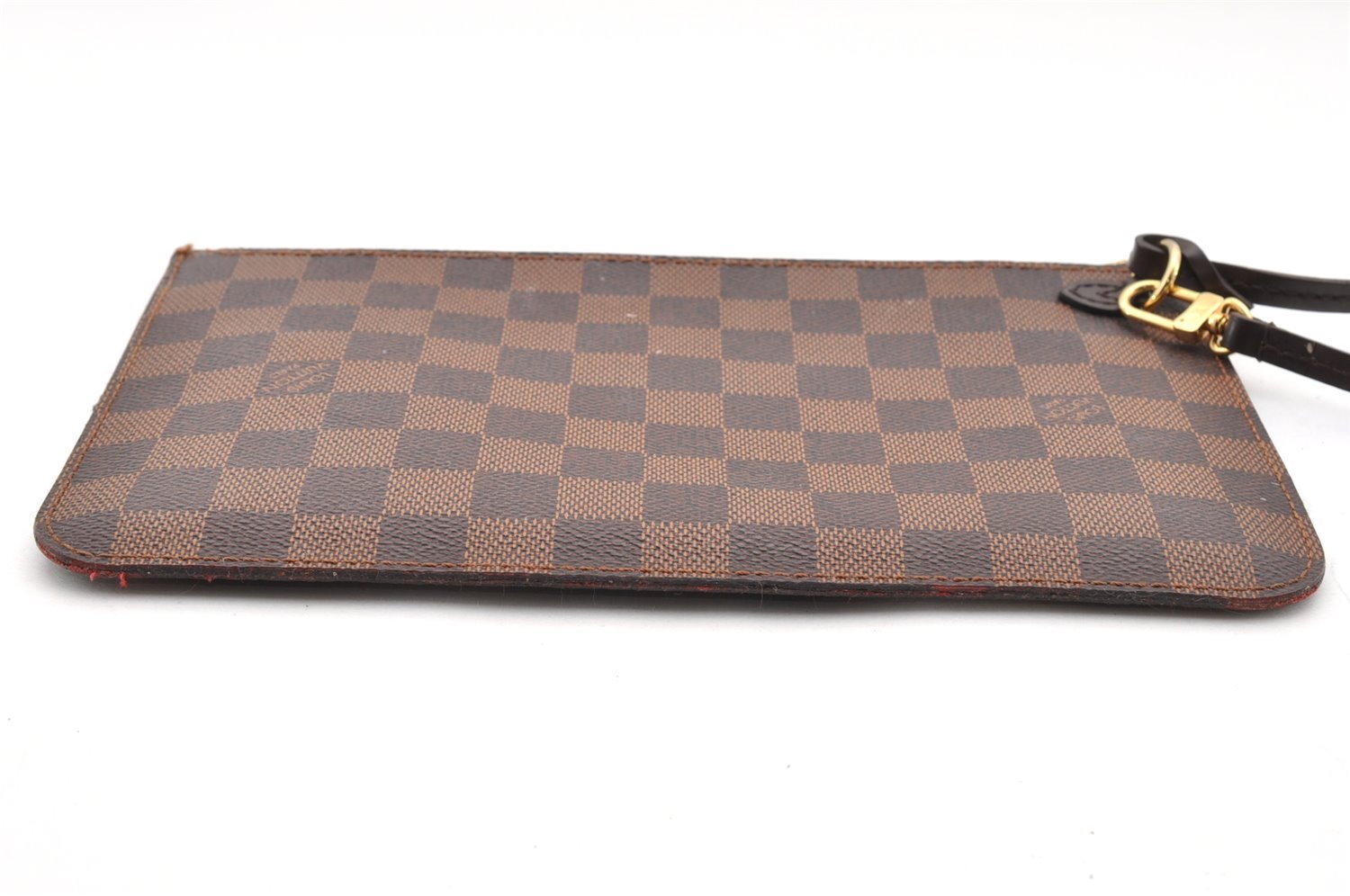 Authentic Louis Vuitton Damier Neverfull Pouch Purse Clutch Bag LV 6290I