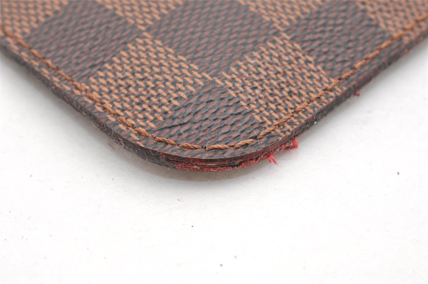 Authentic Louis Vuitton Damier Neverfull Pouch Purse Clutch Bag LV 6290I