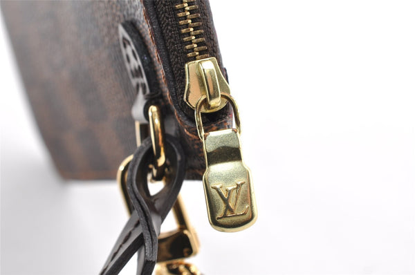 Authentic Louis Vuitton Damier Neverfull Pouch Purse Clutch Bag LV 6290I