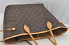 Authentic Louis Vuitton Monogram Neverfull MM Shoulder Tote Bag M40156 LV 6342I