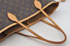 Authentic Louis Vuitton Monogram Neverfull MM Shoulder Tote Bag M40156 LV 6342I