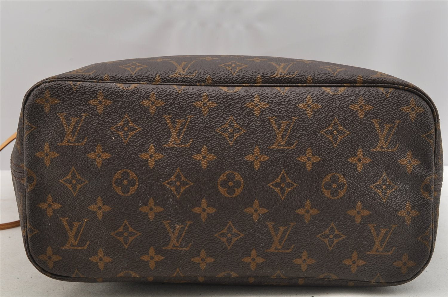 Authentic Louis Vuitton Monogram Neverfull MM Shoulder Tote Bag M40156 LV 6342I