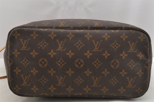 Authentic Louis Vuitton Monogram Neverfull MM Shoulder Tote Bag M40156 LV 6342I