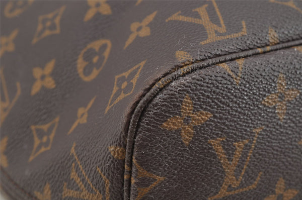 Authentic Louis Vuitton Monogram Neverfull MM Shoulder Tote Bag M40156 LV 6342I