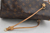 Authentic Louis Vuitton Monogram Neverfull MM Shoulder Tote Bag M40156 LV 6342I