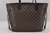 Authentic Louis Vuitton Damier Neverfull MM Shoulder Tote Bag N41358 LV 6345I