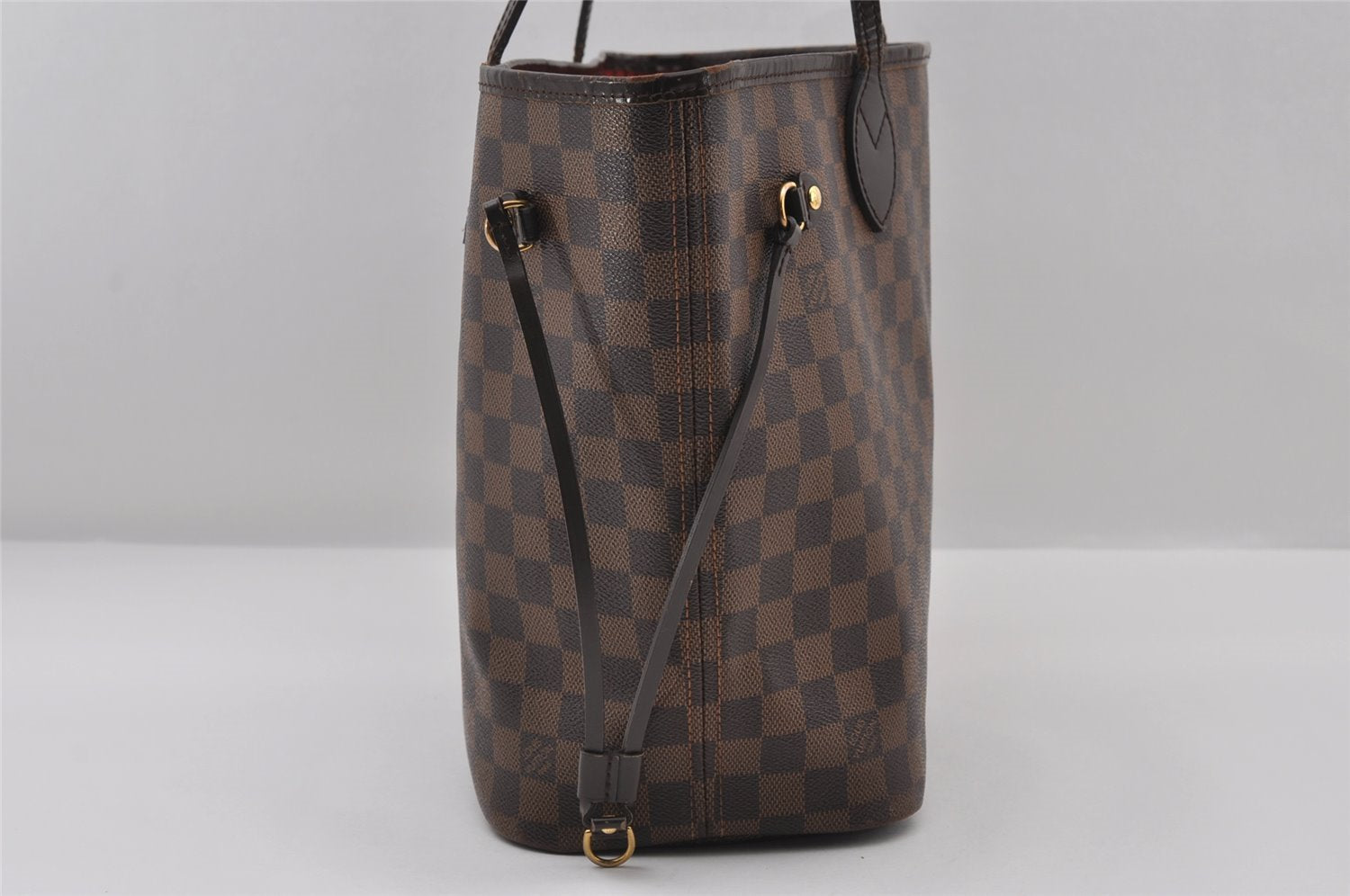 Authentic Louis Vuitton Damier Neverfull MM Shoulder Tote Bag N41358 LV 6345I
