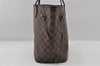 Authentic Louis Vuitton Damier Neverfull MM Shoulder Tote Bag N41358 LV 6345I