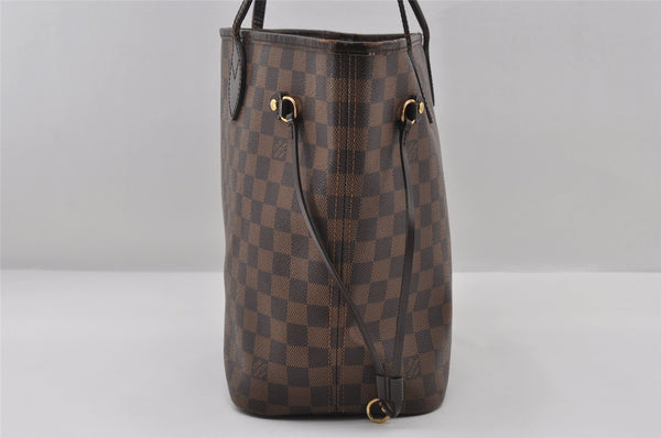 Authentic Louis Vuitton Damier Neverfull MM Shoulder Tote Bag N41358 LV 6345I