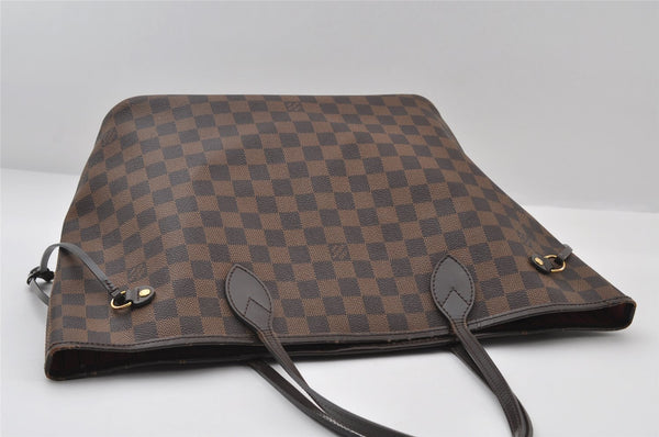 Authentic Louis Vuitton Damier Neverfull MM Shoulder Tote Bag N41358 LV 6345I