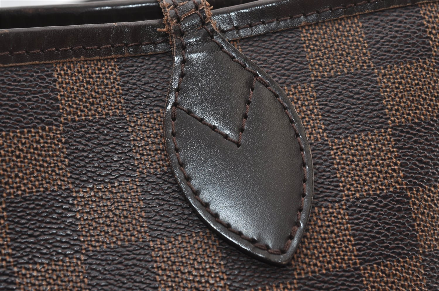 Authentic Louis Vuitton Damier Neverfull MM Shoulder Tote Bag N41358 LV 6345I