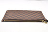 Authentic Louis Vuitton Damier Neverfull Pouch Purse Clutch Bag LV 6346I