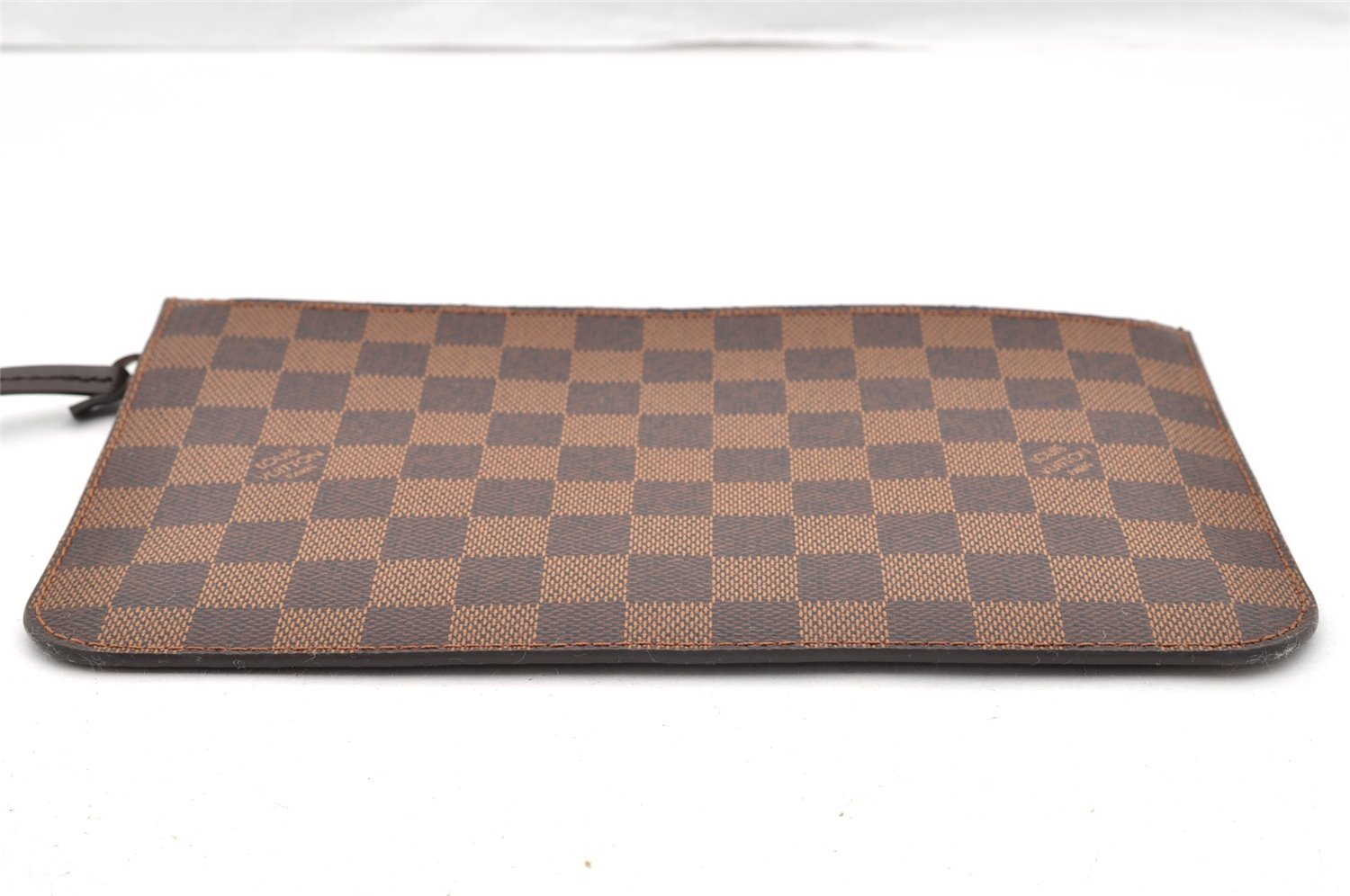 Authentic Louis Vuitton Damier Neverfull Pouch Purse Clutch Bag LV 6346I