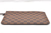 Authentic Louis Vuitton Damier Neverfull Pouch Purse Clutch Bag LV 6346I