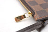 Authentic Louis Vuitton Damier Neverfull Pouch Purse Clutch Bag LV 6346I