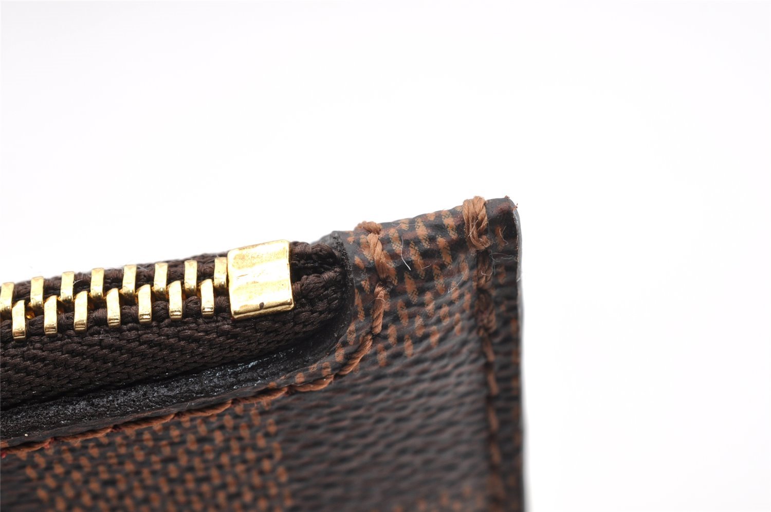 Authentic Louis Vuitton Damier Neverfull Pouch Purse Clutch Bag LV 6346I