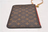 Authentic Louis Vuitton Monogram Neverfull Pouch Purse Clutch Bag Red LV 6479F